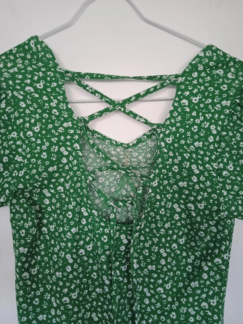 Set van 2 zomerjurken, één groen en één zwart, beide met patronen maat 36 – photo 4